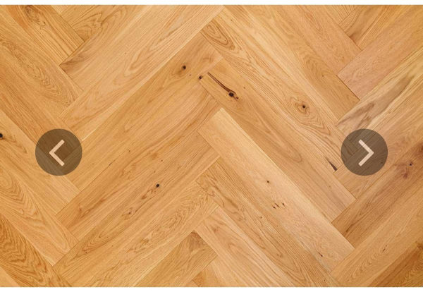 Caramel Lacquer Herringbone Engineered Oak Flooring